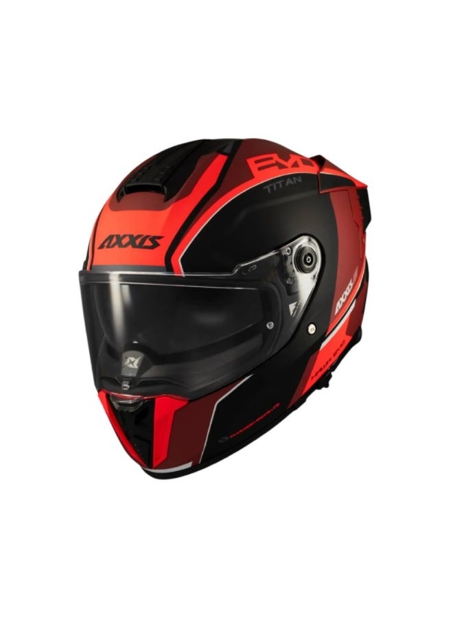 AXXIS FF122 HAWK SV EVO Titan B5 Full Face Helmet - Image 1